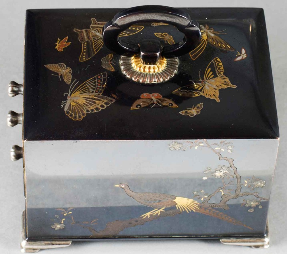 A FINE JAPANESE MINIATURE SHAKUDO KODANSU BY NOGAWA View VIII