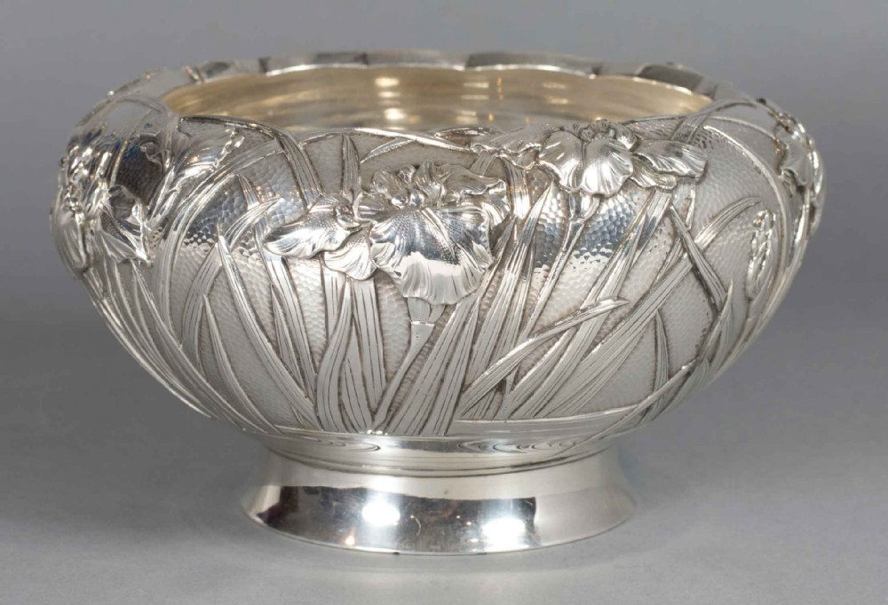 SUPERB JAPANESE SILVER BOWL  