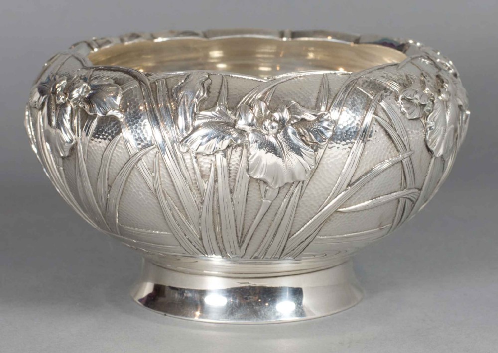 SUPERB JAPANESE SILVER BOWL  