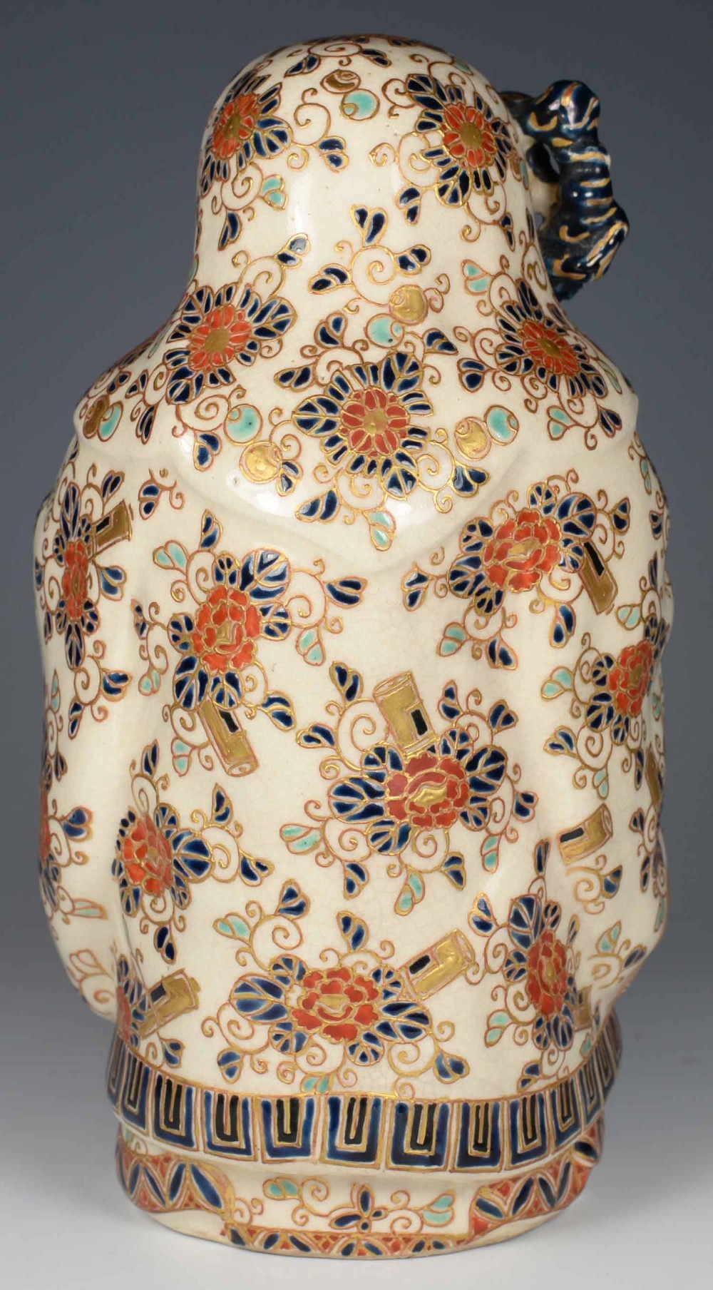 A JAPANESE IMPERIAL SATSUMA OKIMONO OF JUROJIN-GOD OF LONGEVITY View IV