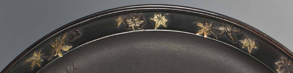 OUTSTANDING QUALITY JAPANESE MIXED METAL MONKEY PLATE -ISSHUNKEN SEIJU View V