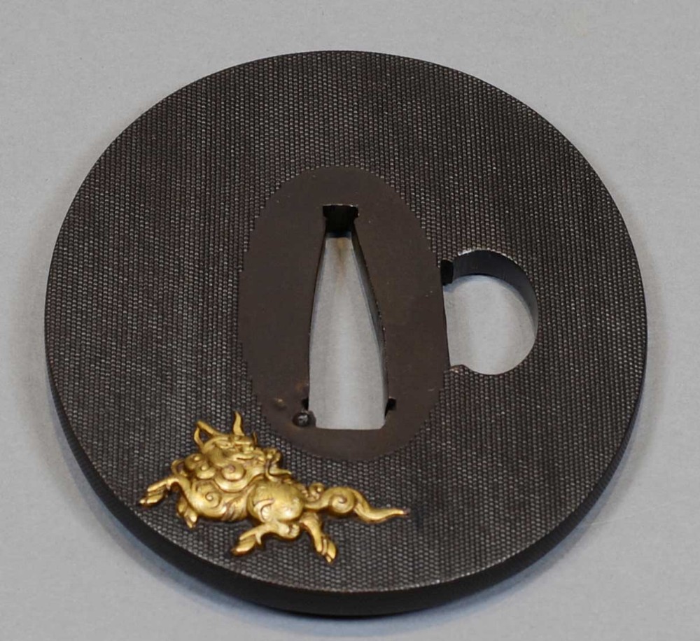 SUPERB COLLECTION OF 5 JAPANESE MIXED METAL TSUBA - ONE BY UNNO SHOMIN View XI