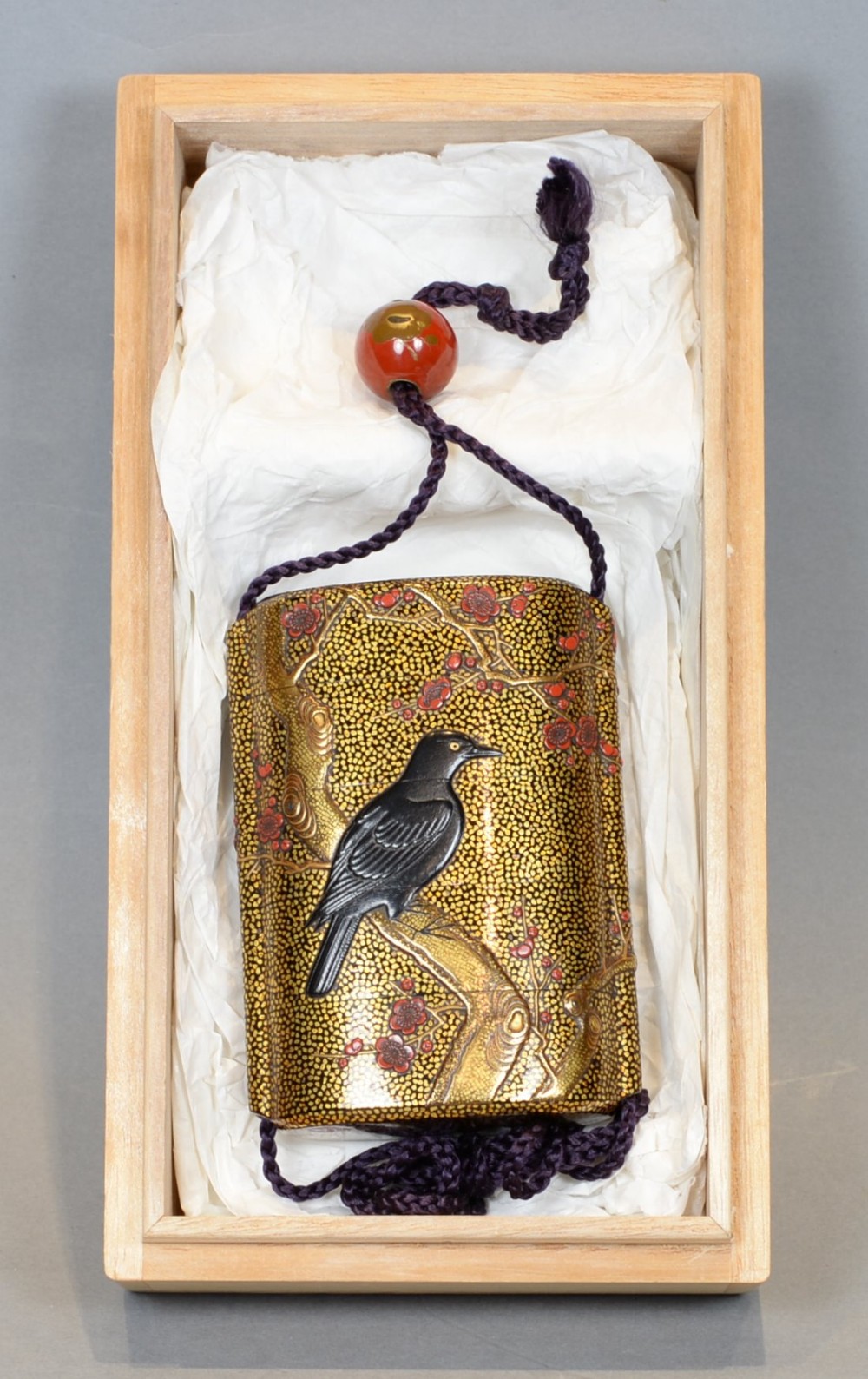 outstanding japanese edo period four case lacquer inro kajikawa family - CATEGORY: ANTIQUE MISCELLANEOUS - DATED 1850
