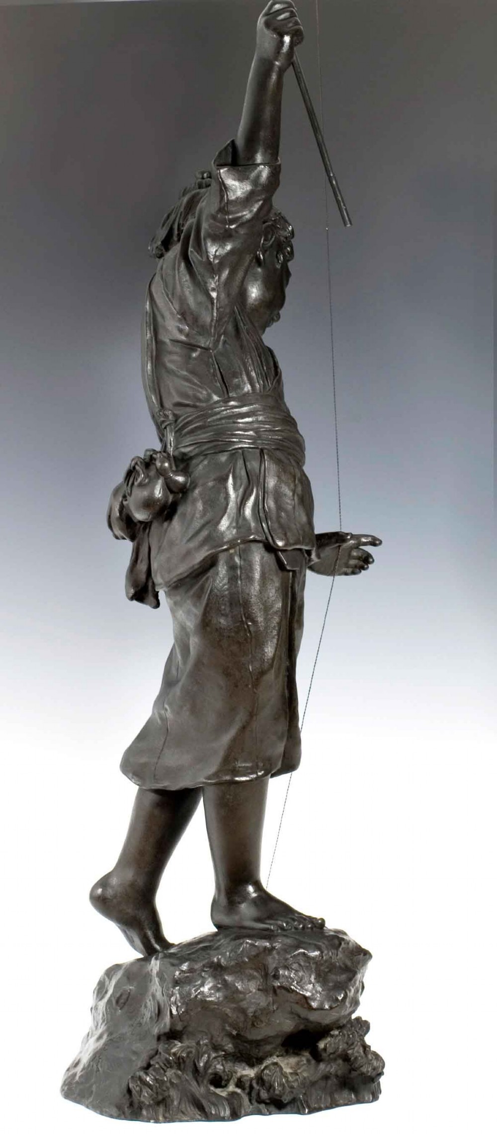 LARGE EXHIBITION QUALITY JAPANESE BRONZE BY KANIYA KUNIHARU  View V