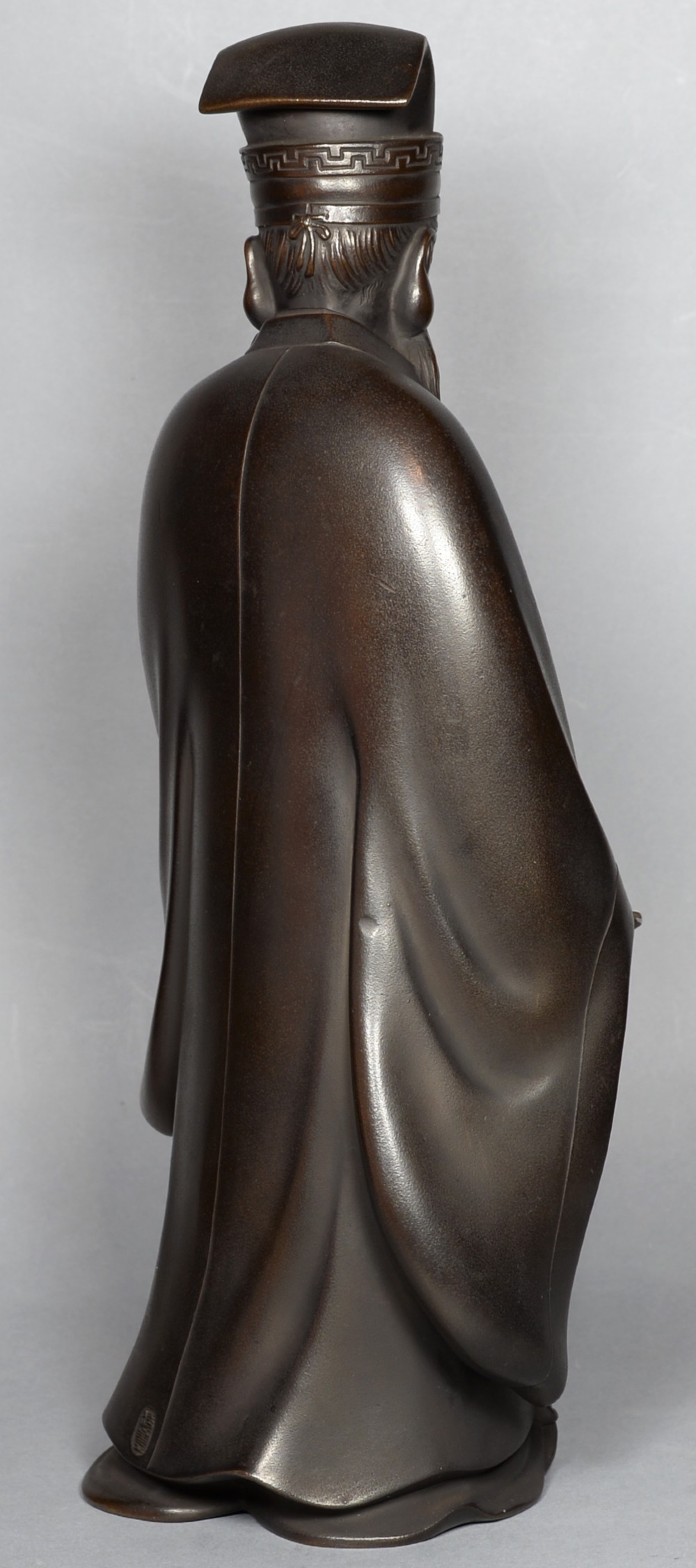 FINE QUALITY JAPANESE BRONZE OKIMONO OF JUROJIN LUCKY GOD View IV