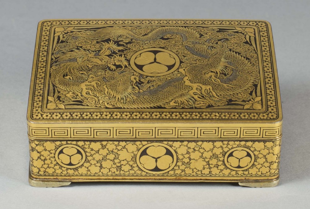 A FINE QUALITY JAPANESE IRON BOX BY THE KOMAI COMPANY OF KYOTO View II