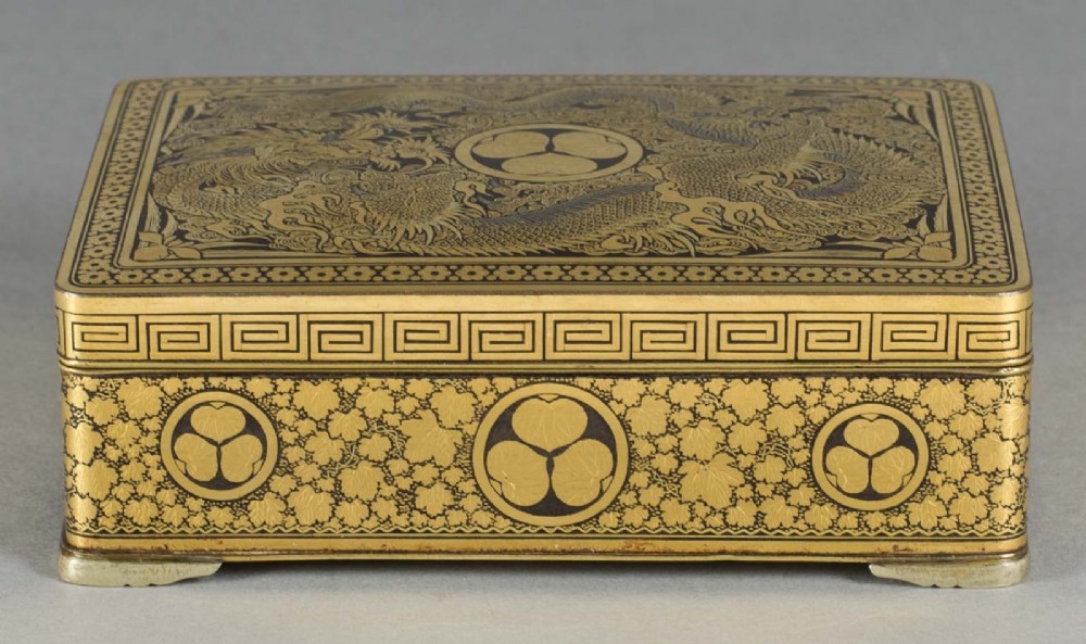 A FINE QUALITY JAPANESE IRON BOX BY THE KOMAI COMPANY OF KYOTO View III