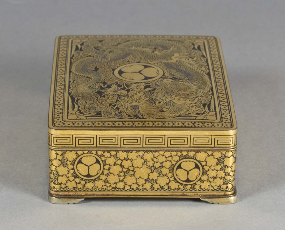 A FINE QUALITY JAPANESE IRON BOX BY THE KOMAI COMPANY OF KYOTO View IV