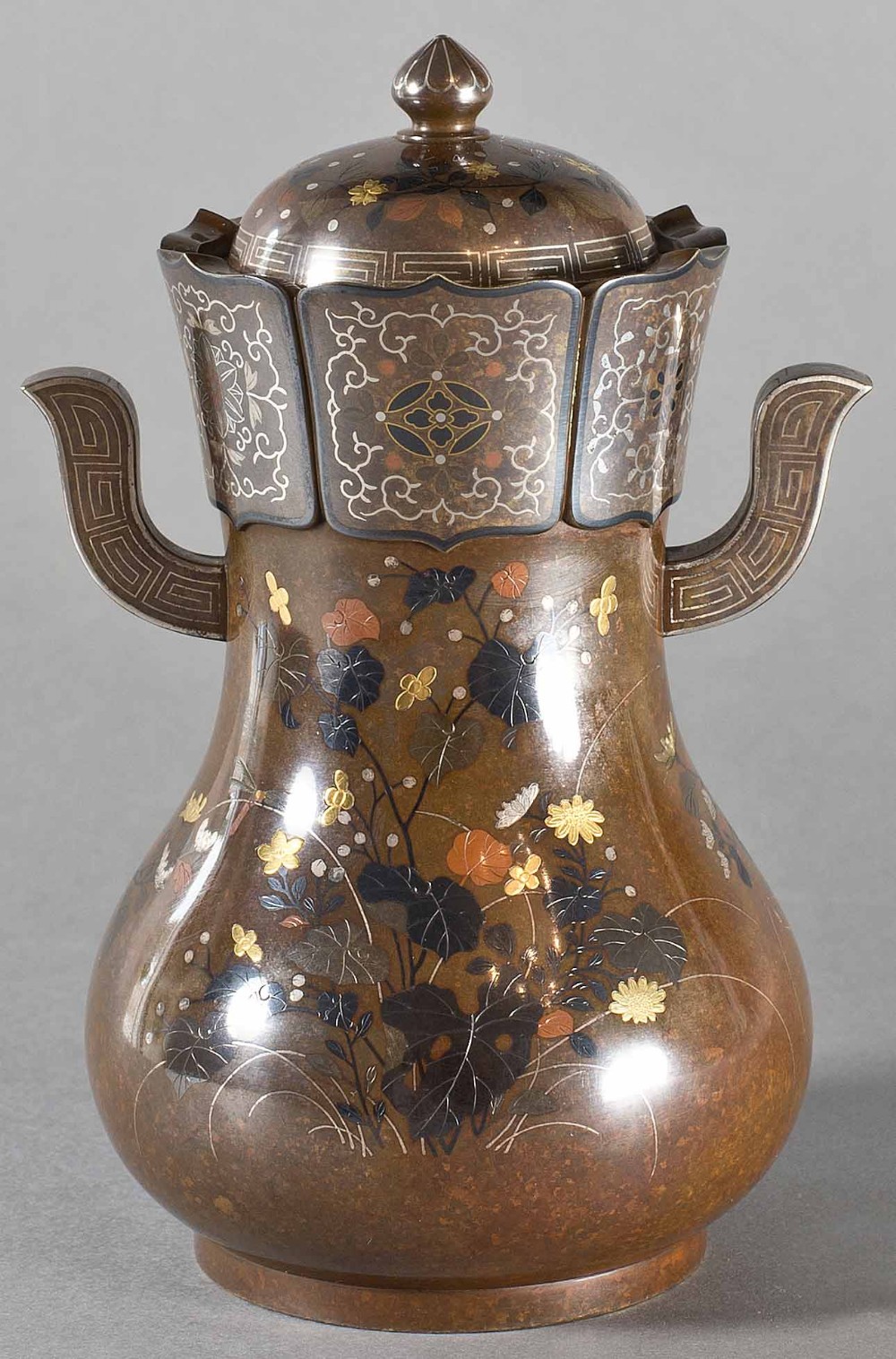 SUPER QUALITY JAPANESE MIXED METAL JAR AND COVER BY THE NOGAWA COMPANY View IV
