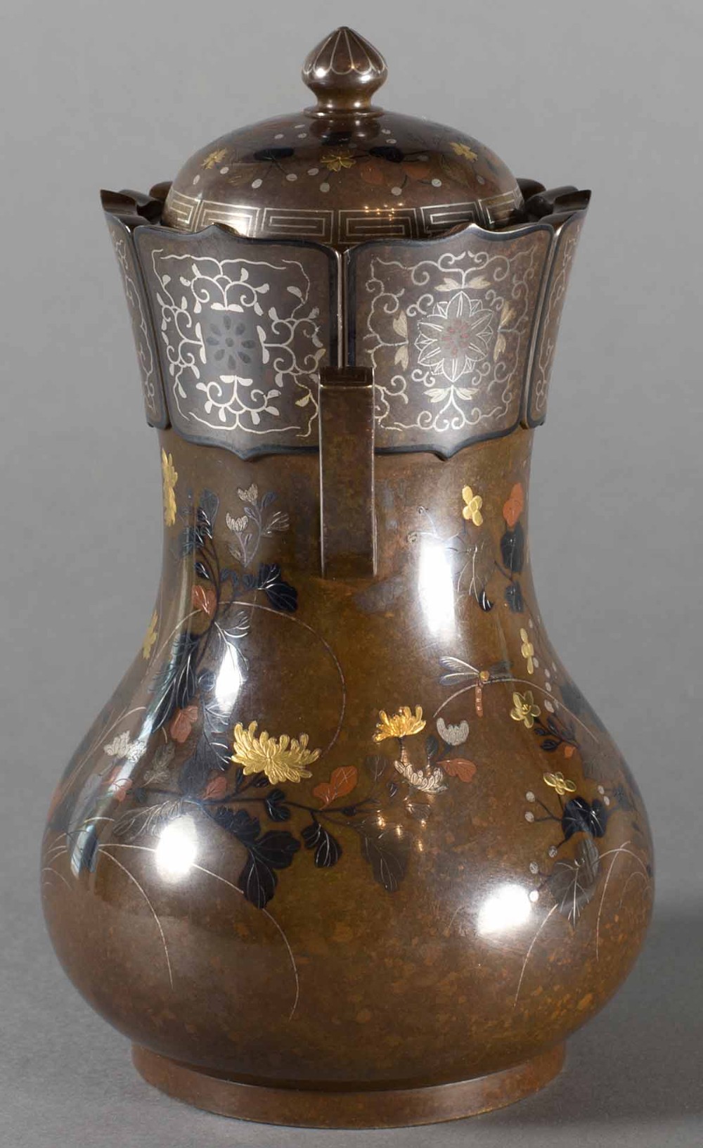 SUPER QUALITY JAPANESE MIXED METAL JAR AND COVER BY THE NOGAWA COMPANY View VI
