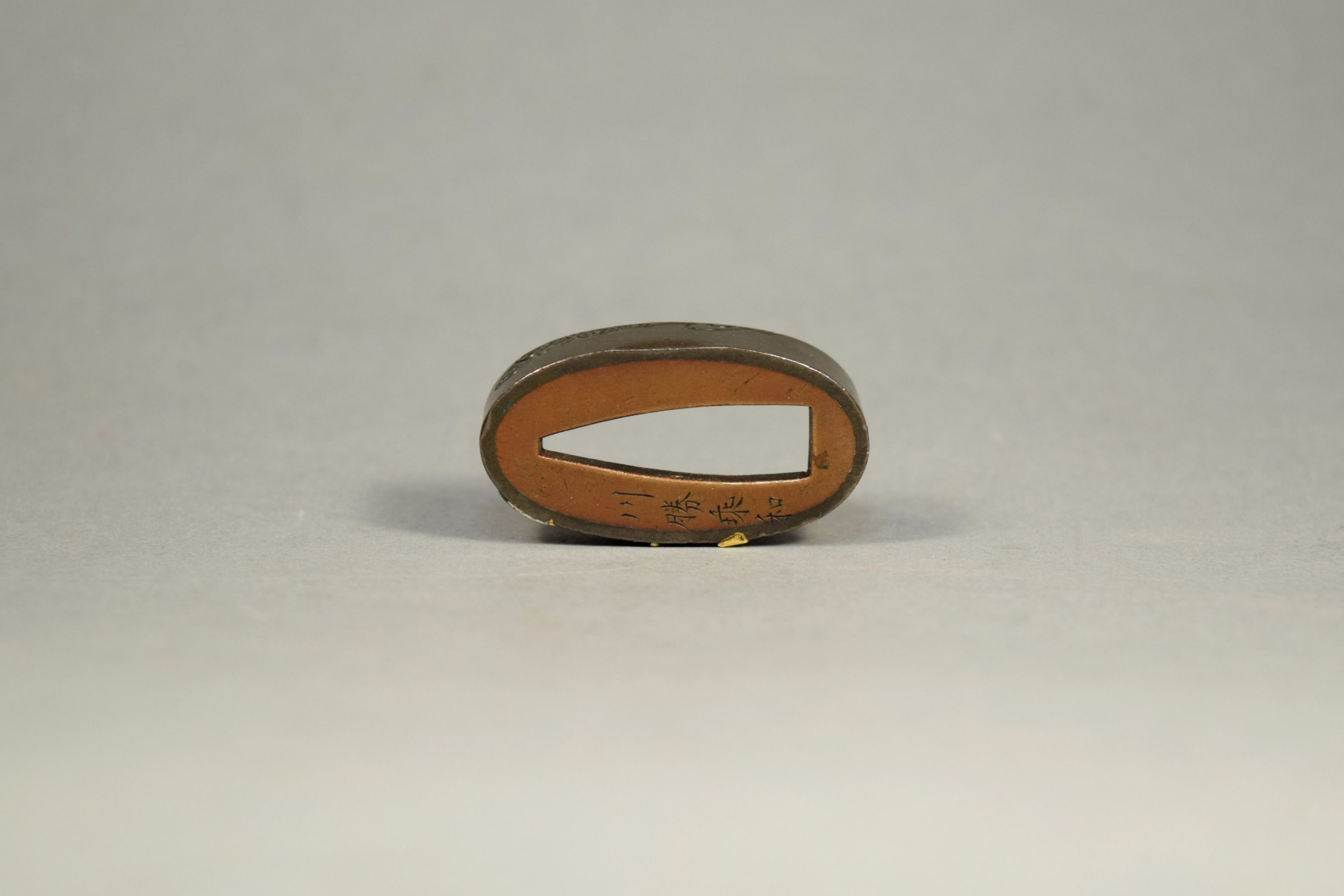A NICE GROUP OF JAPANESE EDO PERIOD MIXED METAL FUCHI (SWORD FITTINGS) View XII