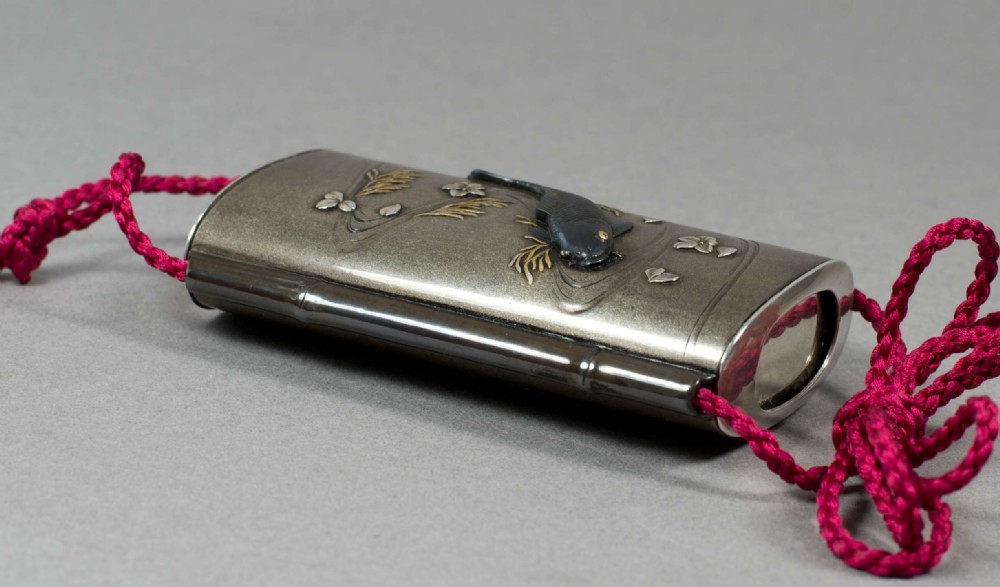 HIGH QUALITY JAPANESE SHIBUICHI & MIXED METAL SHEATH INRO - EX WRANGHAM View X
