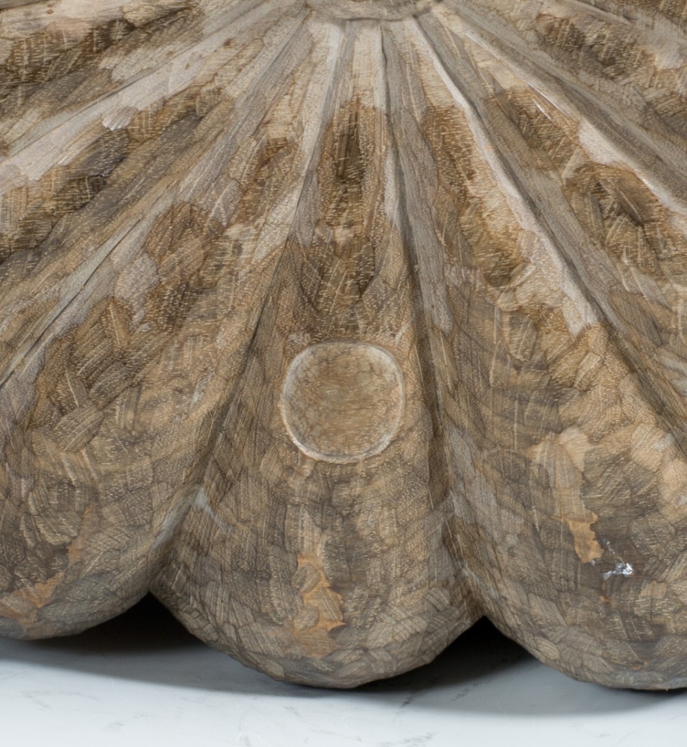 FASCINATING LIFE-SIZE JAPANESE HARDWOOD OKIMONO- PUMPKIN AND RATS View X