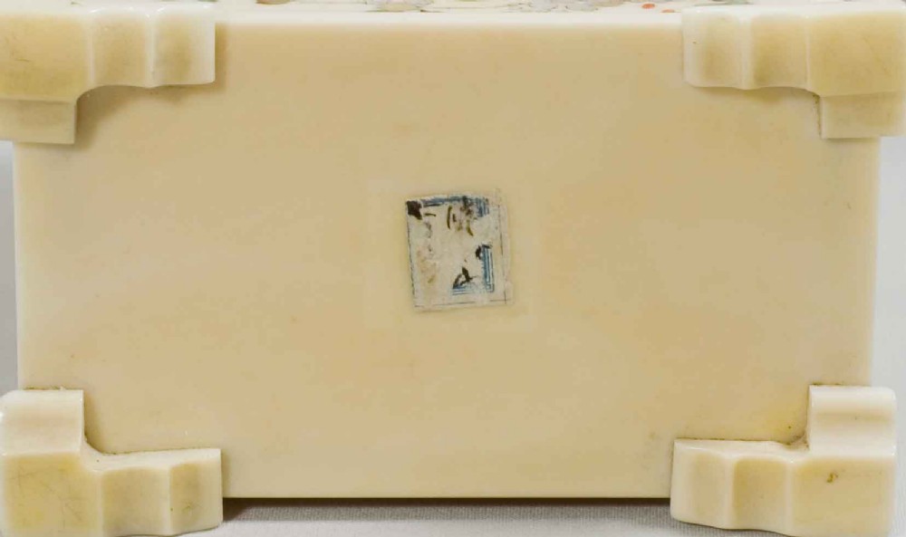 A MINIATURE JAPANESE IVORY AND SHIBAYAMA TABLE CABINET View VIII