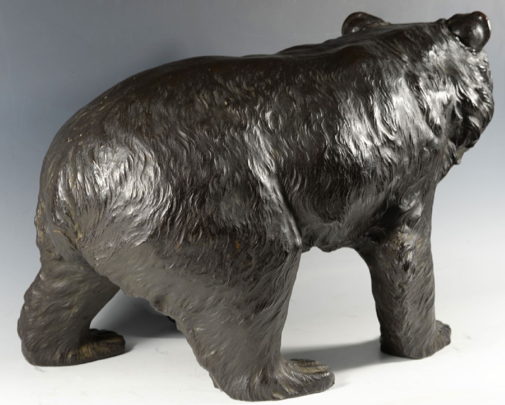 HUGE JAPANESE BRONZE BEAR OKIMONO BY GENRYUSAI SEIYA View VII