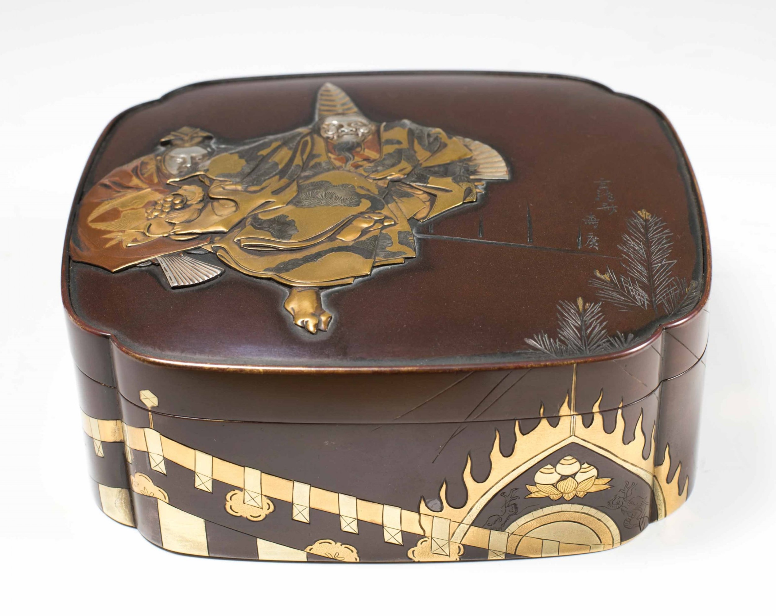 NICE QUALITY  JAPANESE MIXED METAL BOX BY THE MIYAO EISUKE COMPANY View II