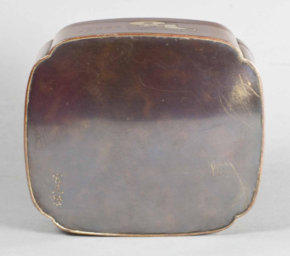 NICE QUALITY  JAPANESE MIXED METAL BOX BY THE MIYAO EISUKE COMPANY View IX