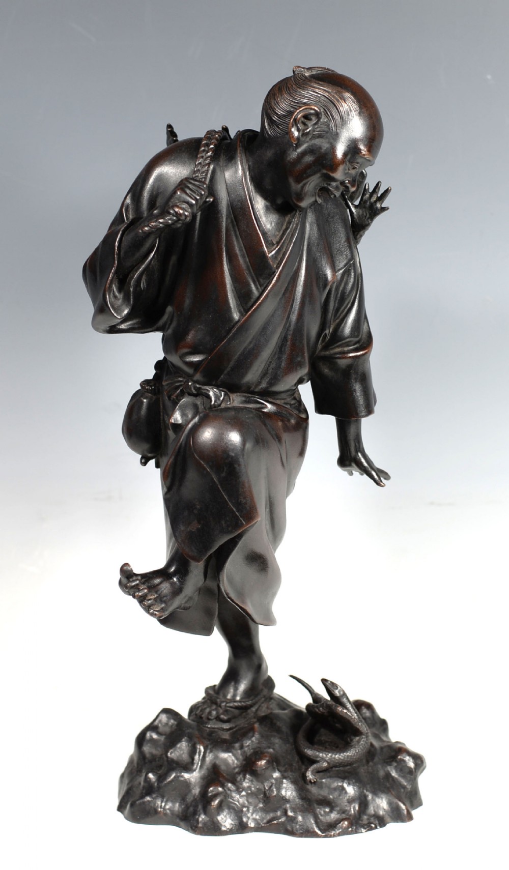 FASCINATING JAPANESE BRONZE OKIMONO 