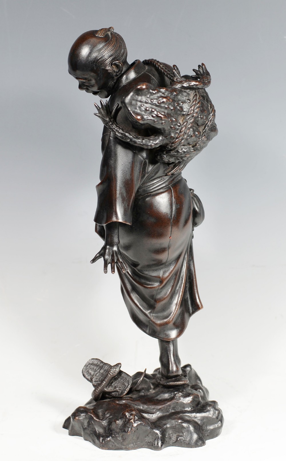 FASCINATING JAPANESE BRONZE OKIMONO 