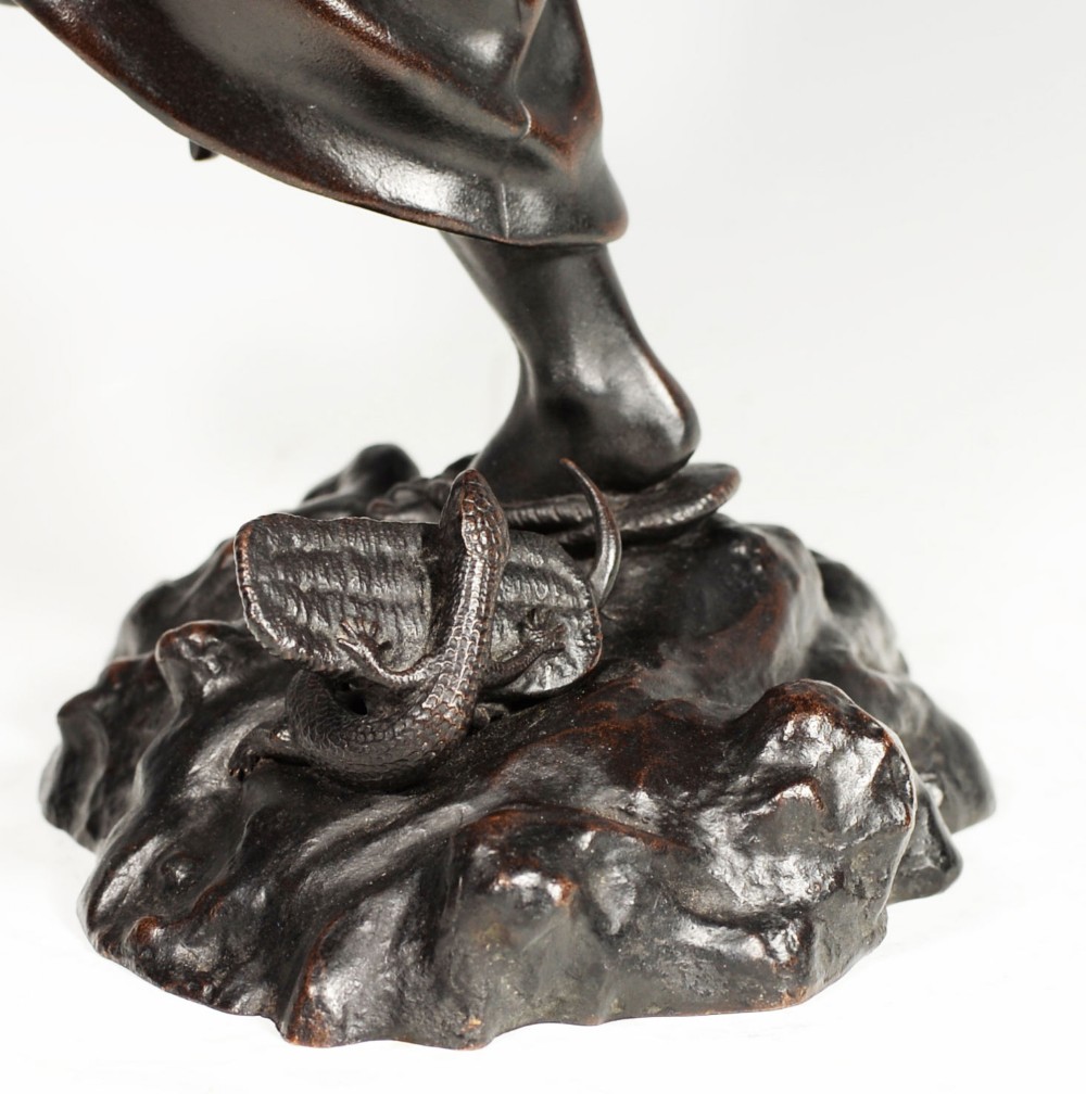 FASCINATING JAPANESE BRONZE OKIMONO 