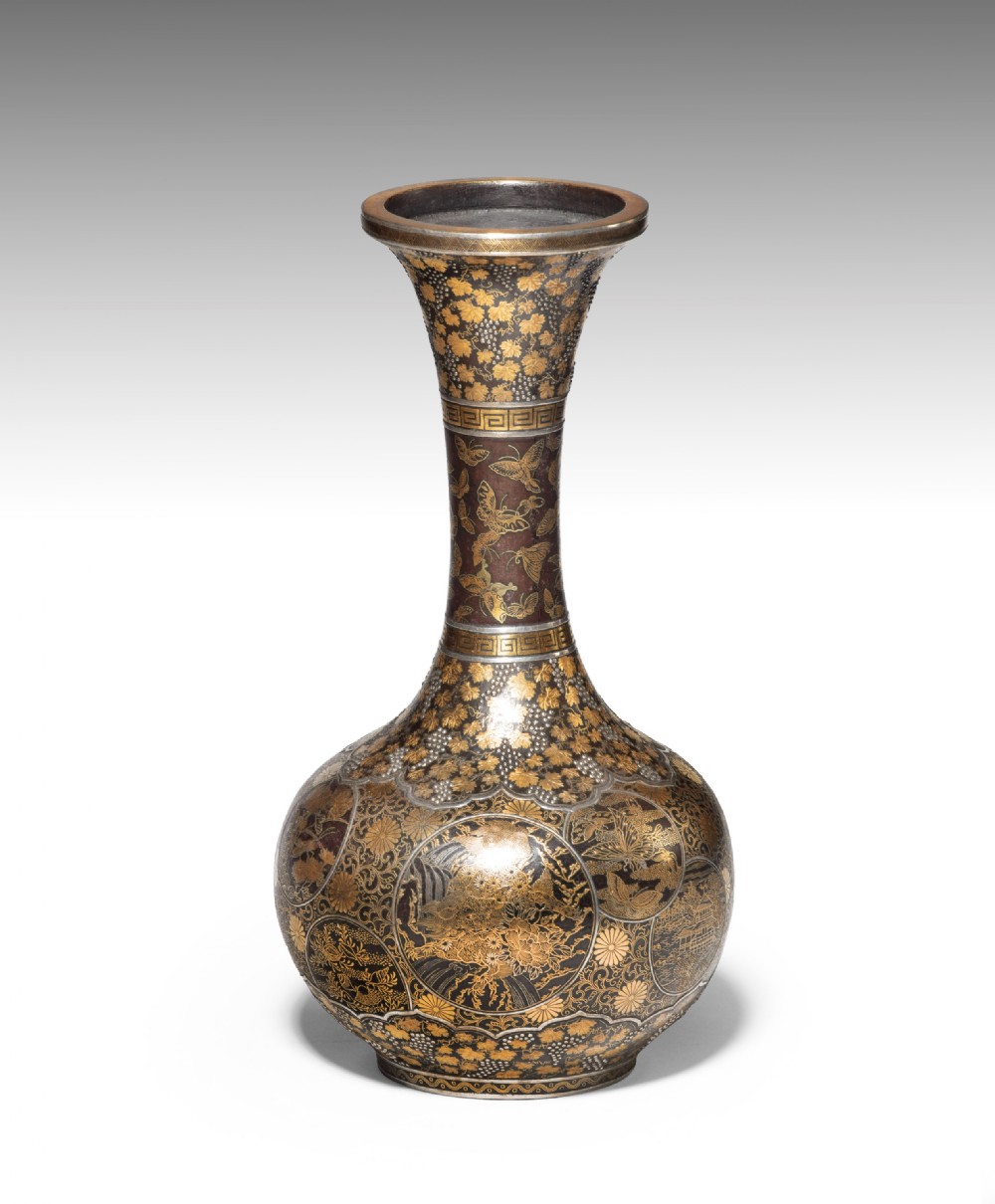 JAPANESE IRON VASE BY THE KOMAI COMPANY OF KYOTO View IV