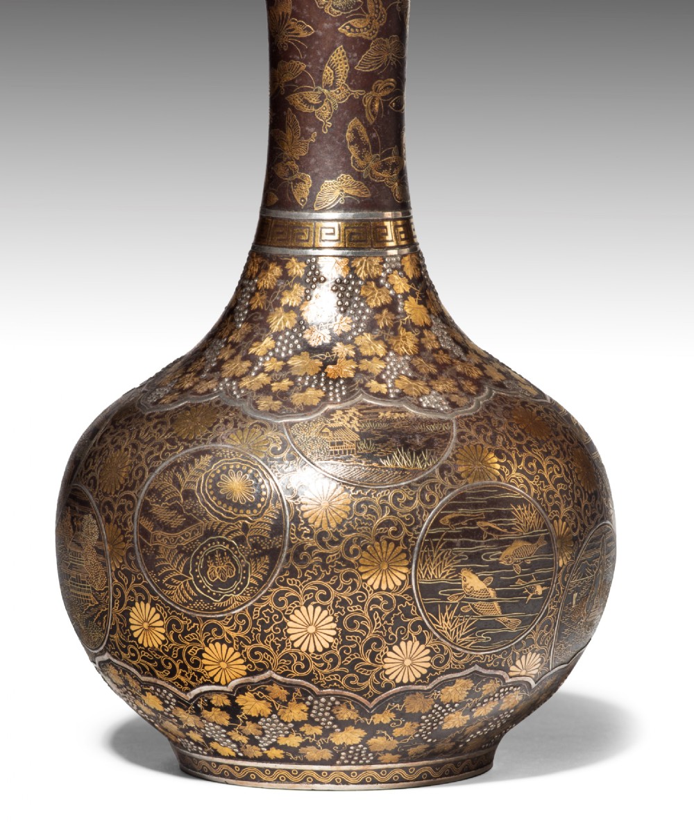 JAPANESE IRON VASE BY THE KOMAI COMPANY OF KYOTO View VII
