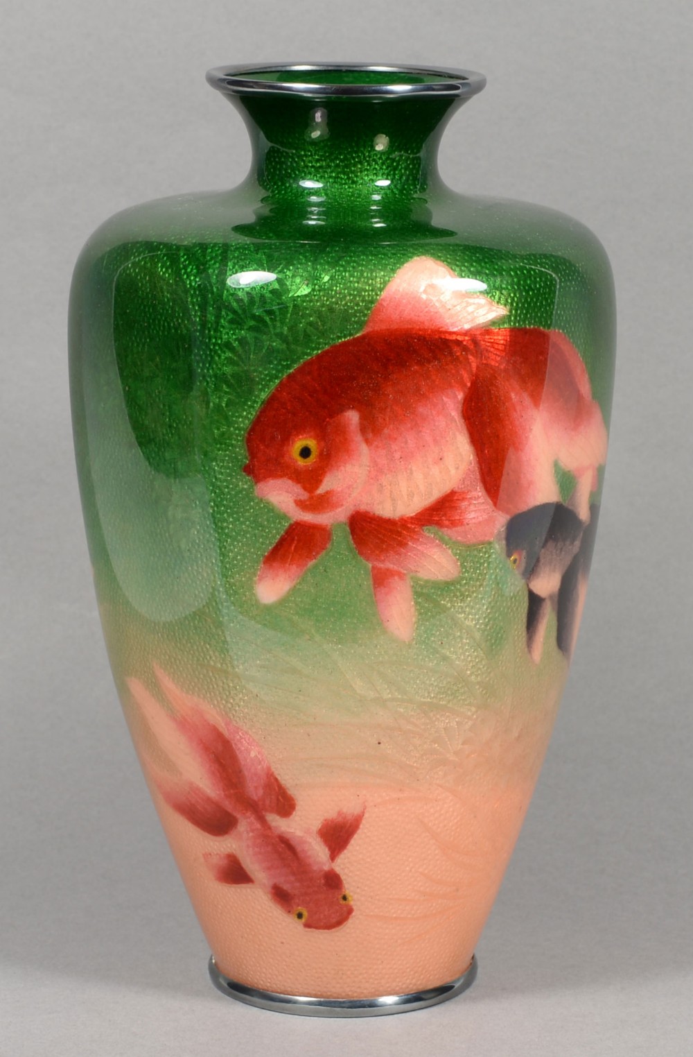 Japanese Cloisonne Enamel Vase - Kumeno Teitaro View II
