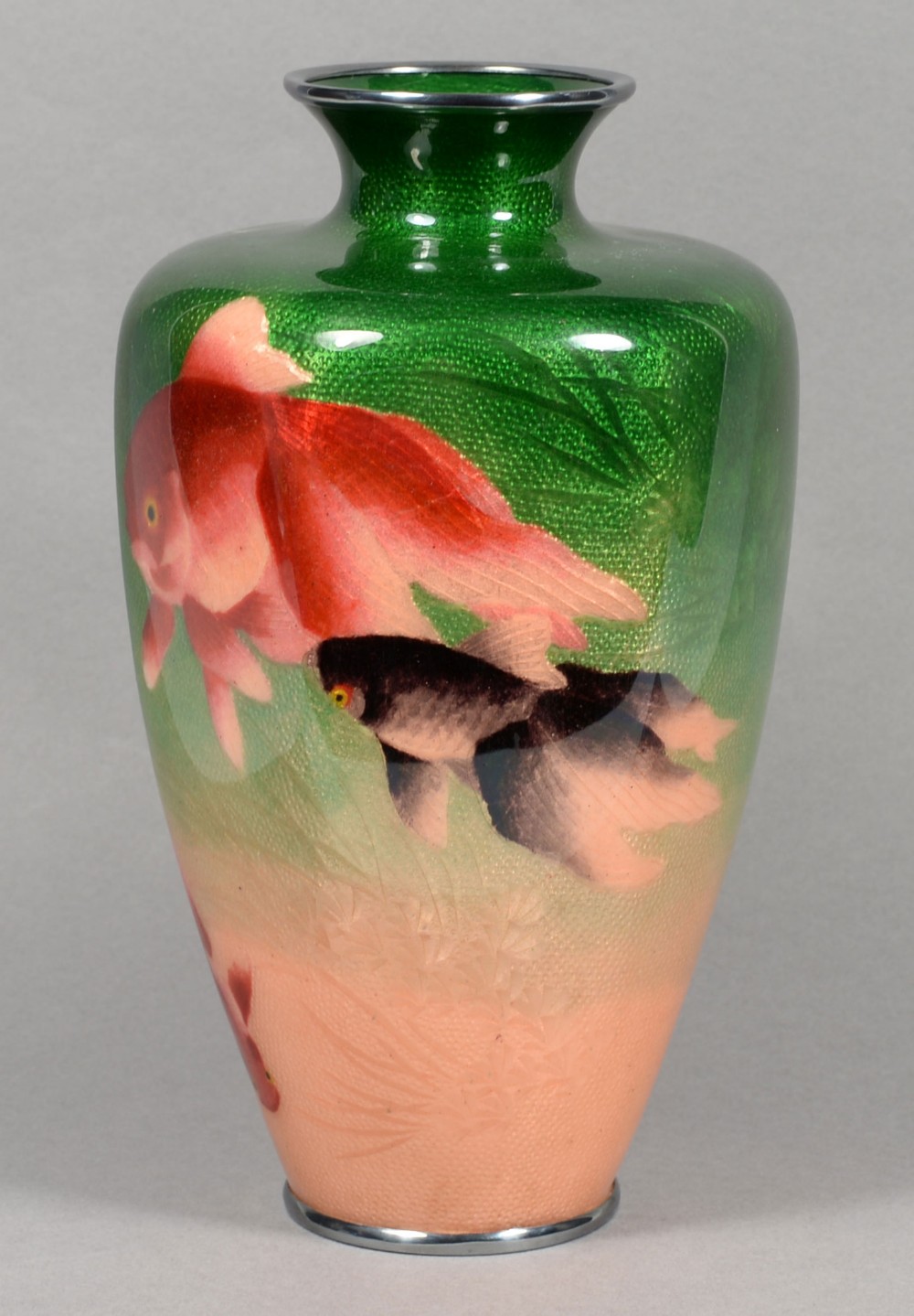 Japanese Cloisonne Enamel Vase - Kumeno Teitaro View VIII