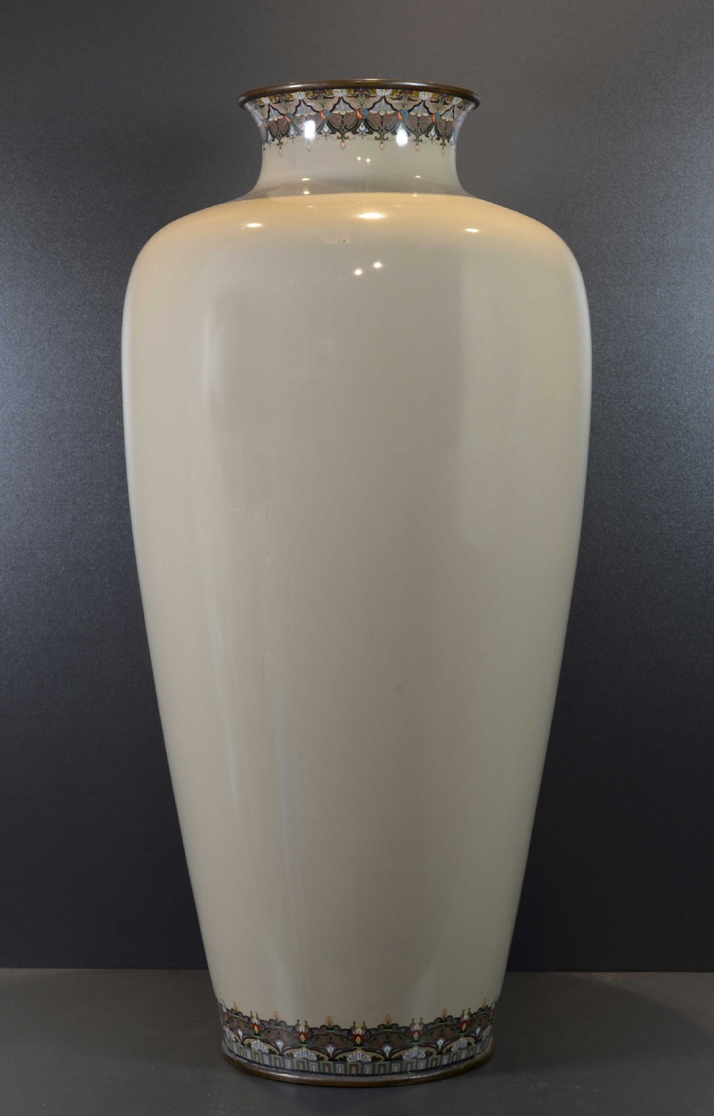 Large  Japanese Cloisionne Enamel Vase - Kumeno Teitaro View IV