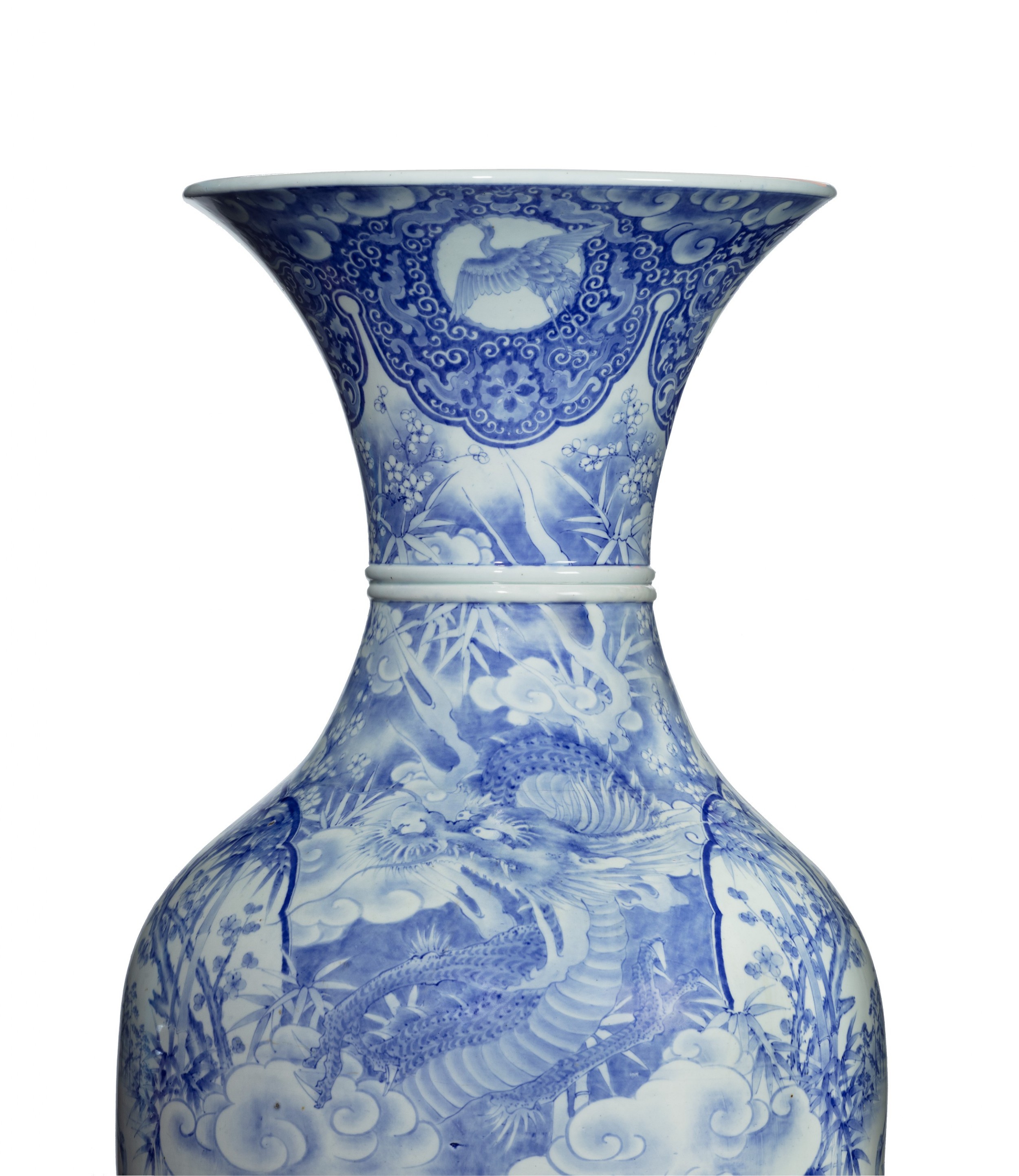Huge Japanese Ceramic Vase - Arita Artist Signed View X