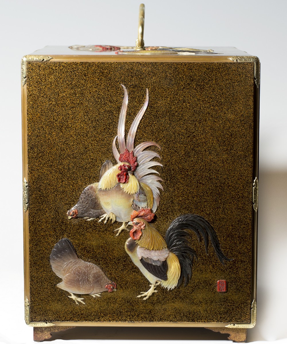 Japanese Gold Lacquer & Shibayama Kodansu by Shibayama Masayoshi View VII