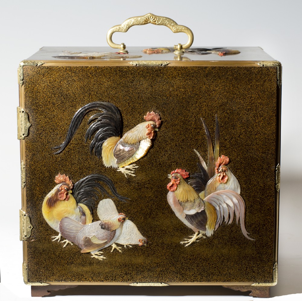 Japanese Gold Lacquer & Shibayama Kodansu by Shibayama Masayoshi View VIII