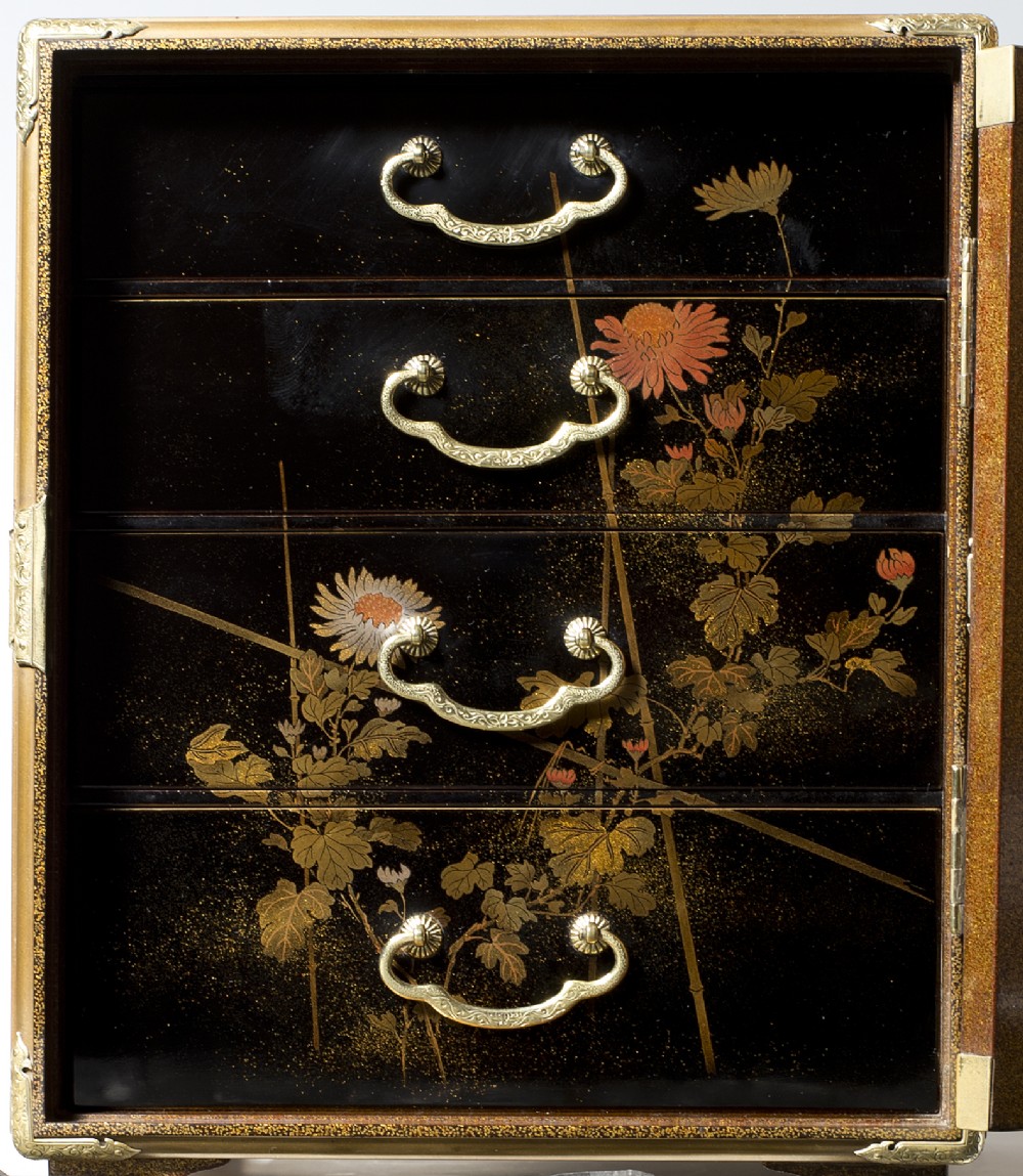 Japanese Gold Lacquer & Shibayama Kodansu by Shibayama Masayoshi View XI