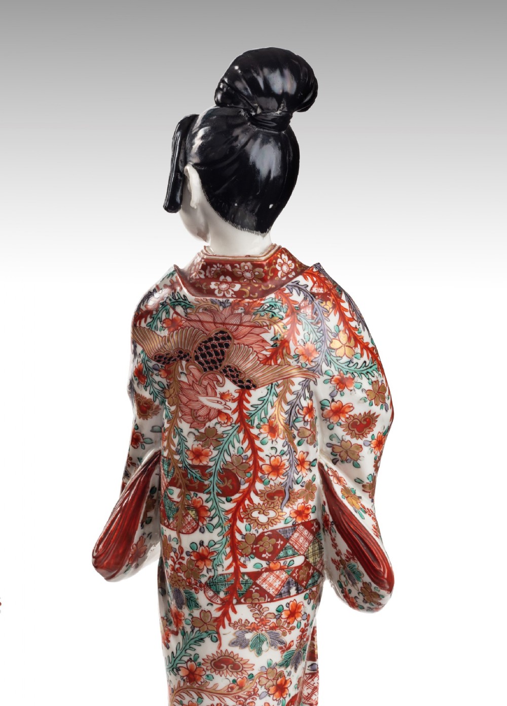 Large Pair of Exceptional Quality Japanese Imari Bijin View VI