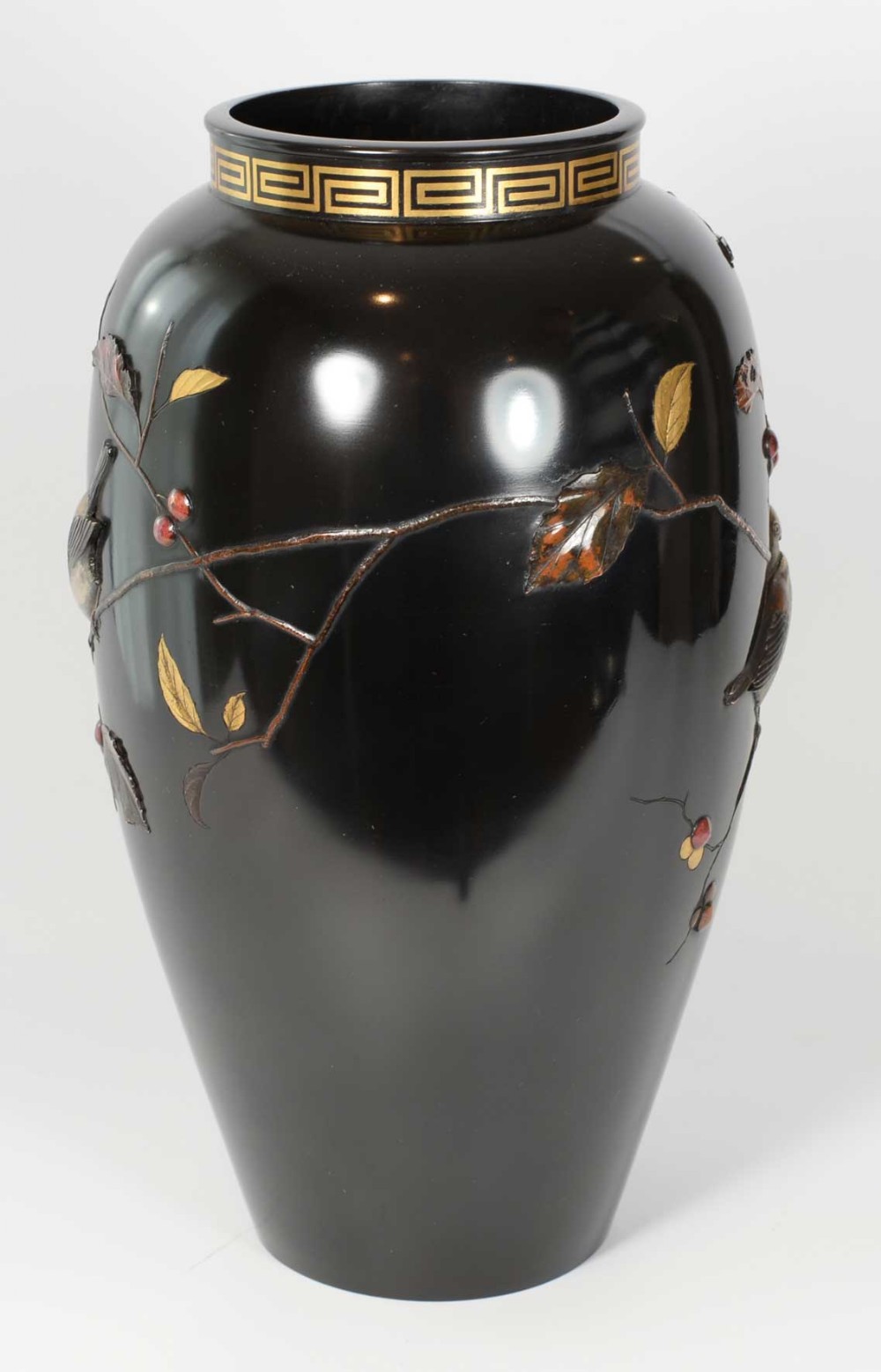 Japanese Mixed metal Vase by  Suzuki Chokichi View IV