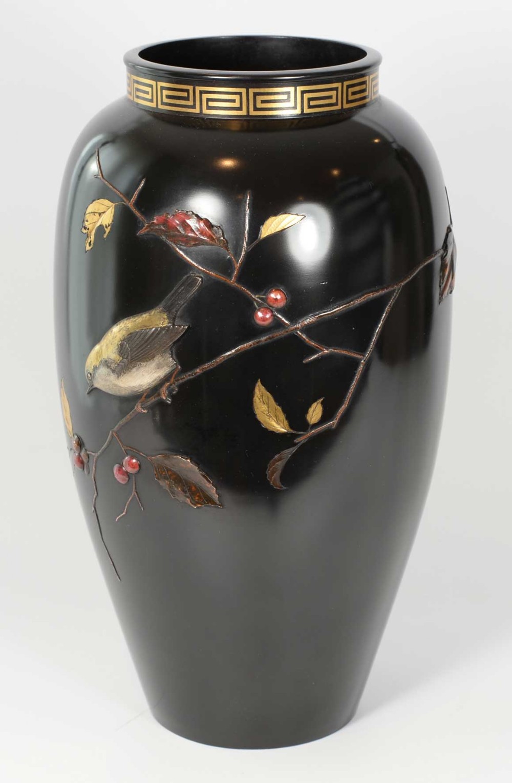 Japanese Mixed metal Vase by  Suzuki Chokichi View V