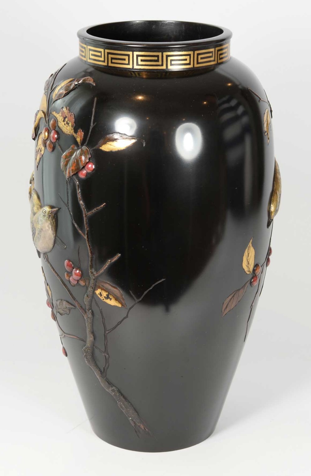 Japanese Mixed metal Vase by  Suzuki Chokichi View VIII