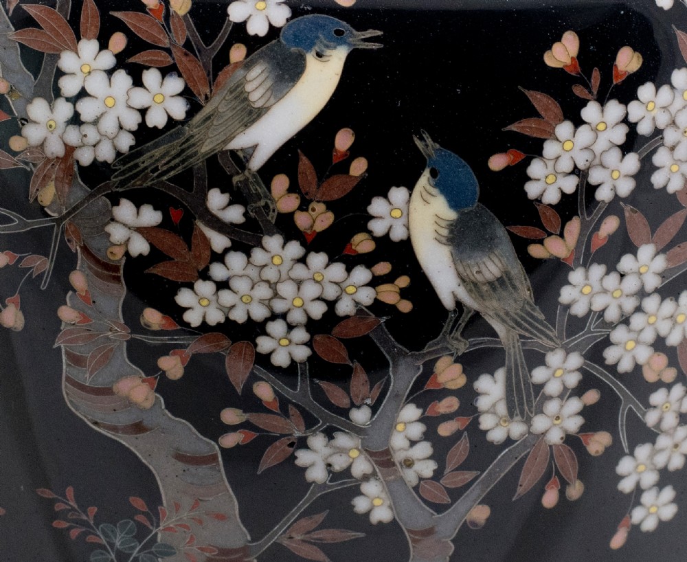 Japanese Cloisonne Enamel Vase - Hayashi Kodenji II View VI