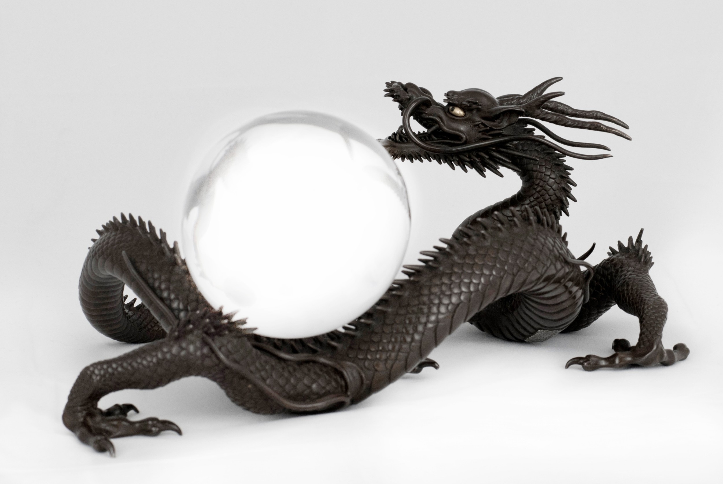 Japanese Bronze Dragon Okimono by Kazumi View VI