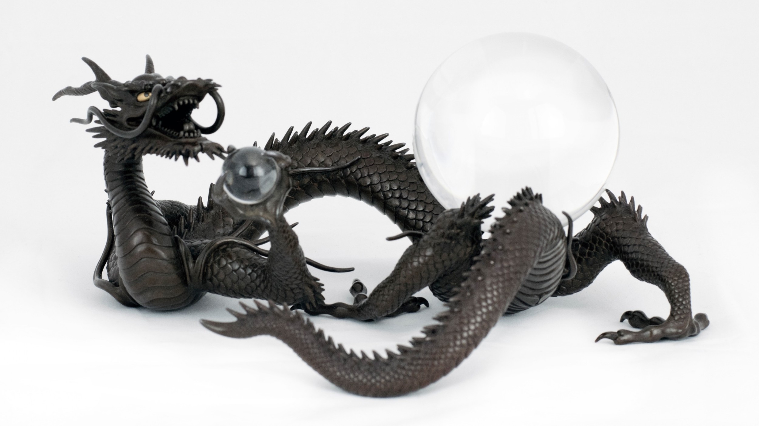 Japanese Bronze Dragon Okimono by Kazumi View VIII