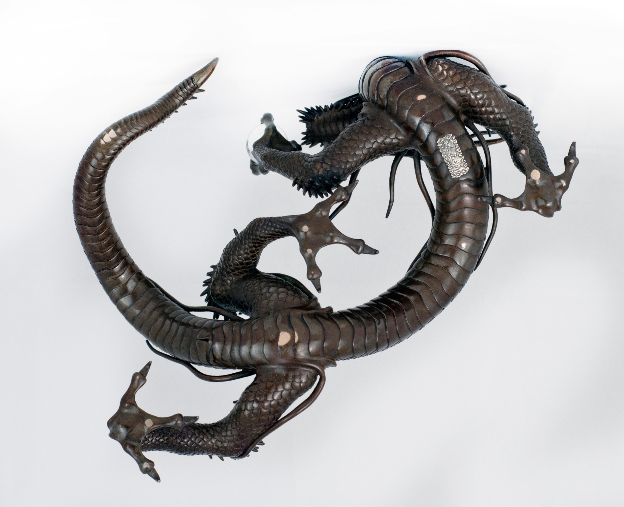 Japanese Bronze Dragon Okimono by Kazumi View XIII