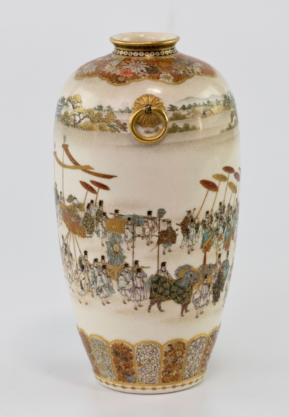 Exceptional Japanese Satsuma Vase By Yabu Meizan View III