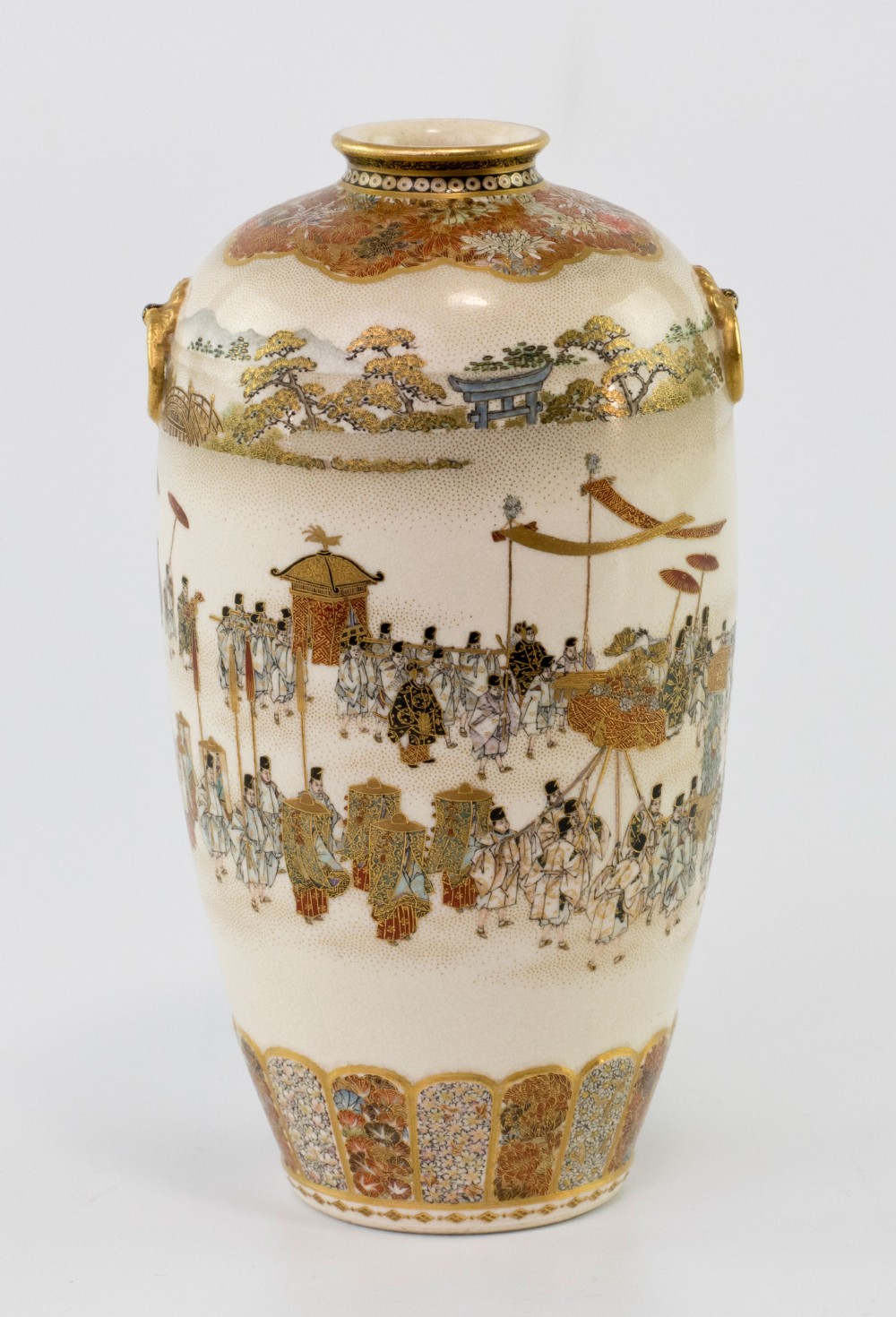 Exceptional Japanese Satsuma Vase By Yabu Meizan View V