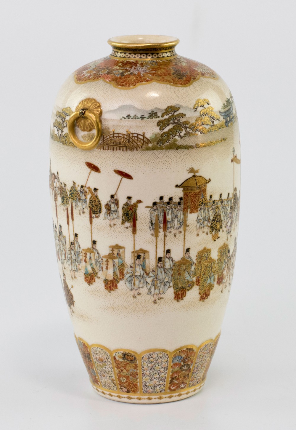 Exceptional Japanese Satsuma Vase By Yabu Meizan View VI