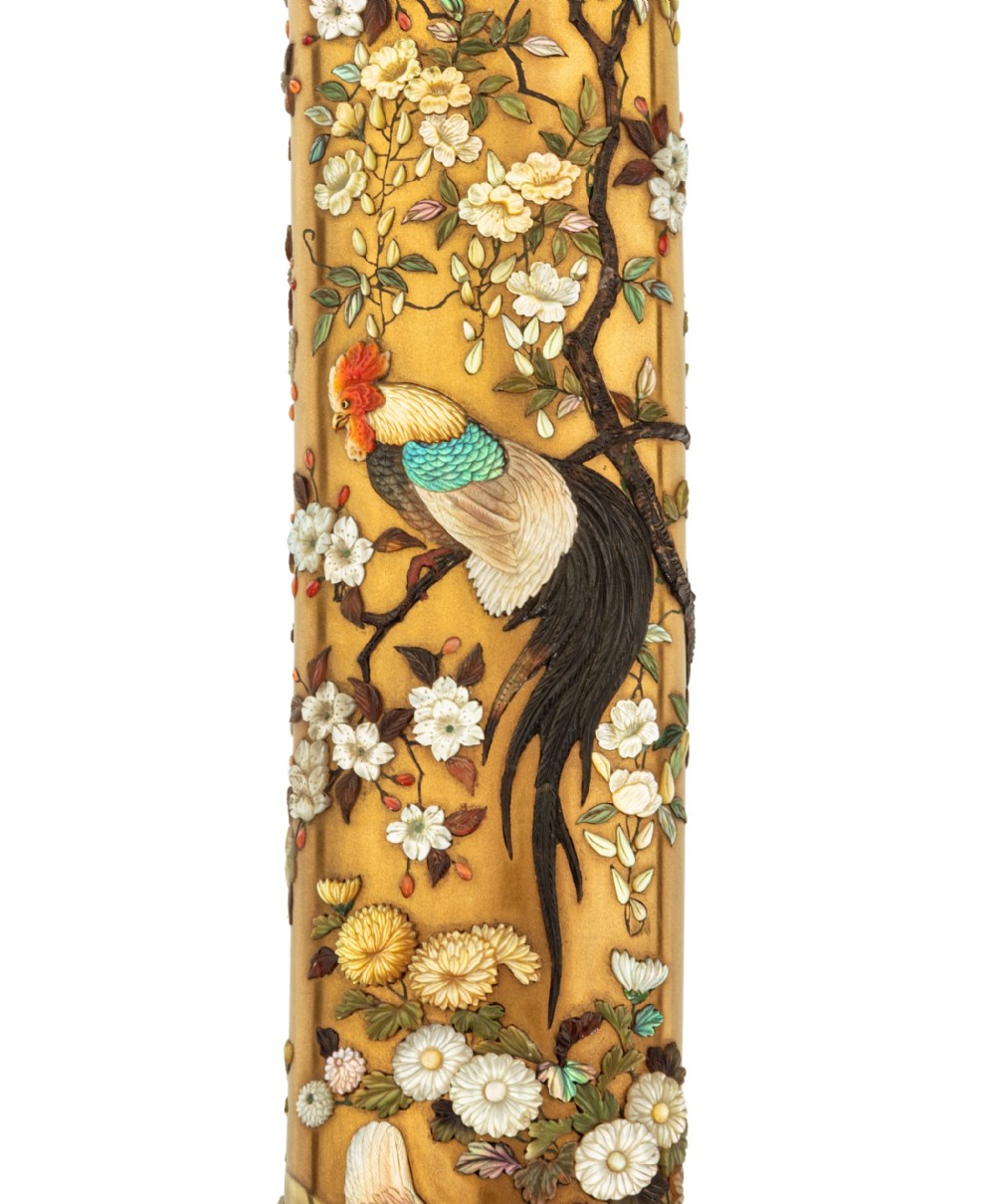 Japanese Gold Lacquer & Shibayama Tanto (Dagger) View IX
