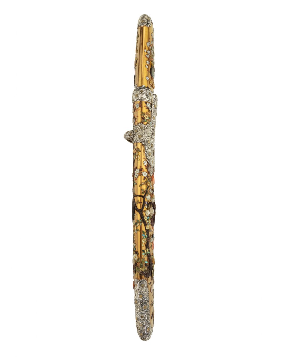 Japanese Gold Lacquer & Shibayama Tanto (Dagger) View XIII
