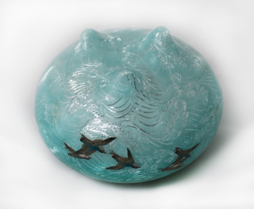 Japanese Cloisonné Enamel Koro View IX