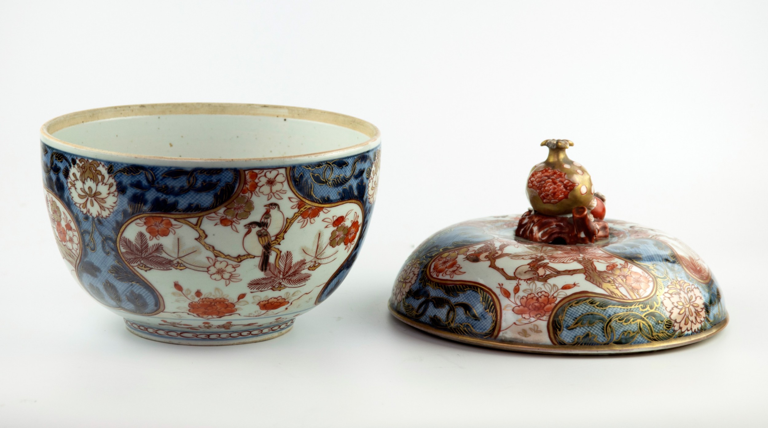 Japanese 17th century Arita Bowl and Cover View VI