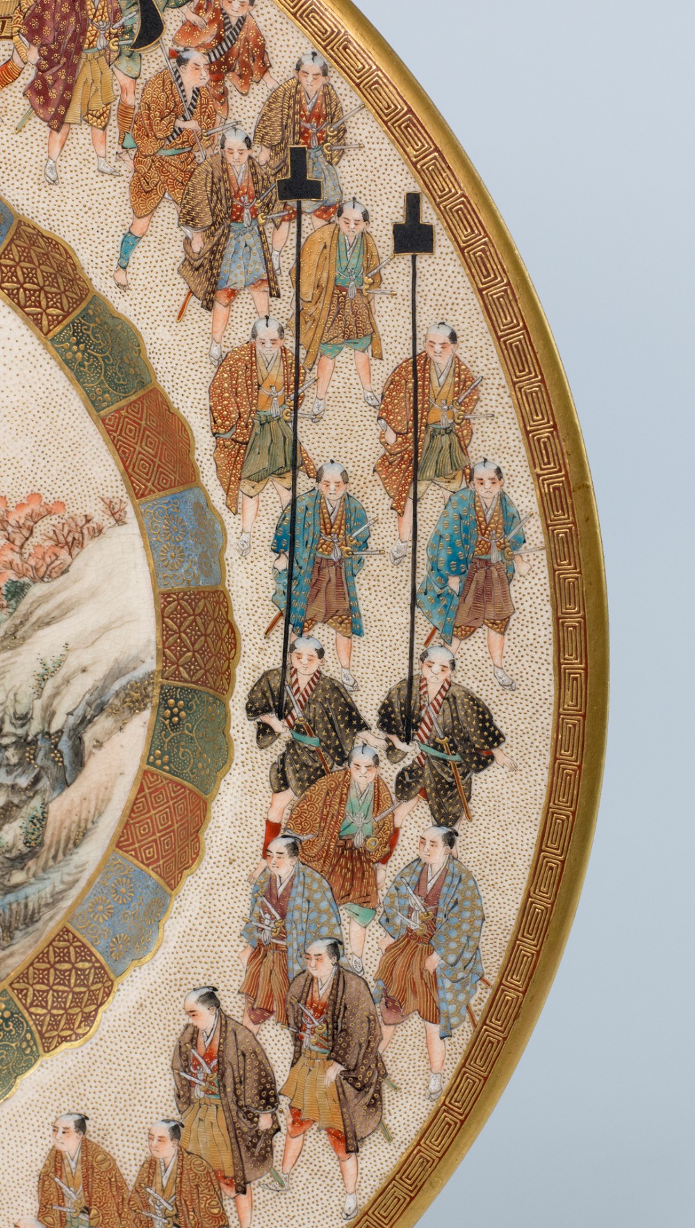 Large Japanese Satsuma Plate by Seikozan View IV