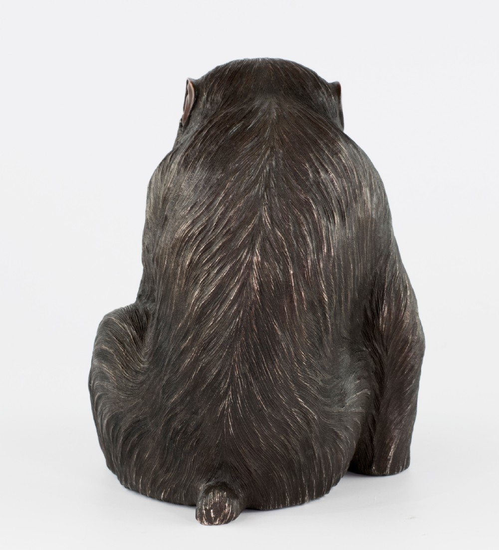 Majestic Japanese Mixed Metal Monkey Okimono by Masaaki View V